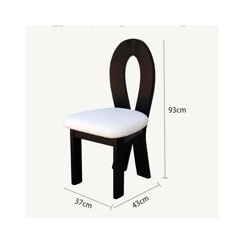 Dining Chair Portable Comfortable Backrest Seat Chair Cafe Dressing Table Office Design Furniture(E)