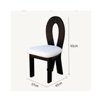 Dining Chair Portable Comfortable Backrest Seat Chair Cafe Dressing Table Office Design Furniture(E)