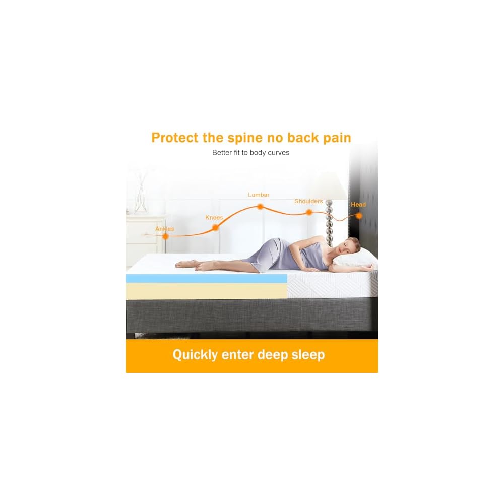 Twin Mattress in a Small Box with Medium-Firm Memory Foam
