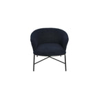 Creative Co-Op Bowery Boucle Upholstered Accent Arm Chair, Dark Blue