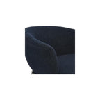 Creative Co-Op Bowery Boucle Upholstered Accent Arm Chair, Dark Blue