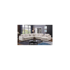 Lilola Home Celine 141.5" Beige Chenille Fabric Corner Sectional Sofa
