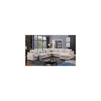 Lilola Home Celine 141.5" Beige Chenille Fabric Corner Sectional Sofa